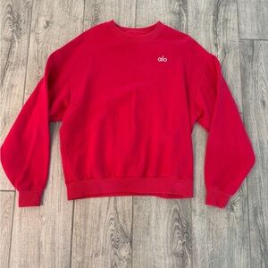 ALO Yoga Bold Red Pullover